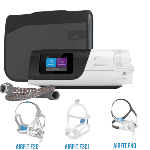 AirSense 11 AutoSet Cpap ResMed con mascarilla AirFit F20 o AirFit F30i o AirFit F40, manguera climatizada - ProMedical Oxygen
