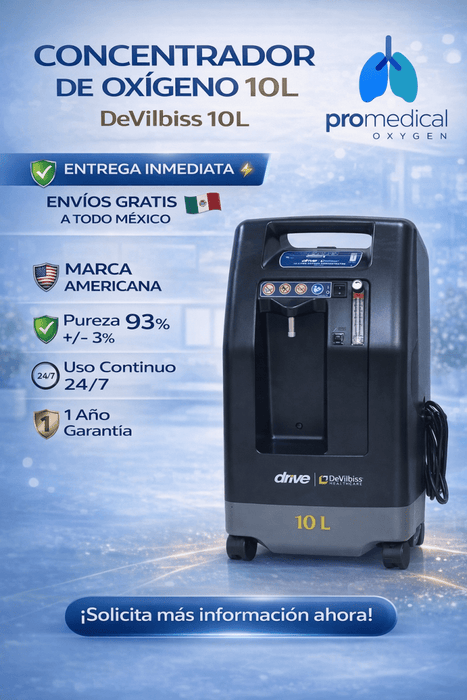 Concentrador de oxigeno 10 litros Devilbiss Drive - ProMedical Oxygen