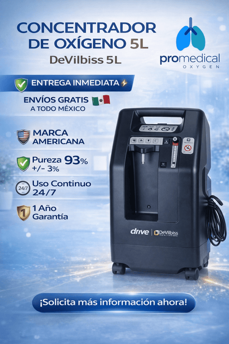 Concentrador de oxigeno 5 litros Devilbiss Drive - ProMedical Oxygen
