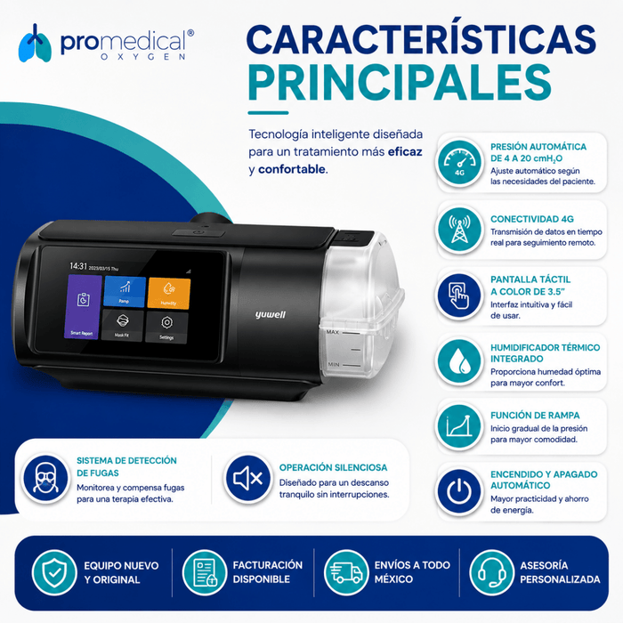 Cpap Automático Yuwell YH680B 4G - Pro Medical Oxygen