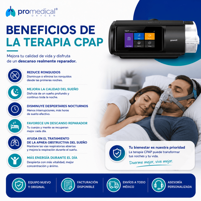 Cpap Automático Yuwell YH680B 4G - Pro Medical Oxygen