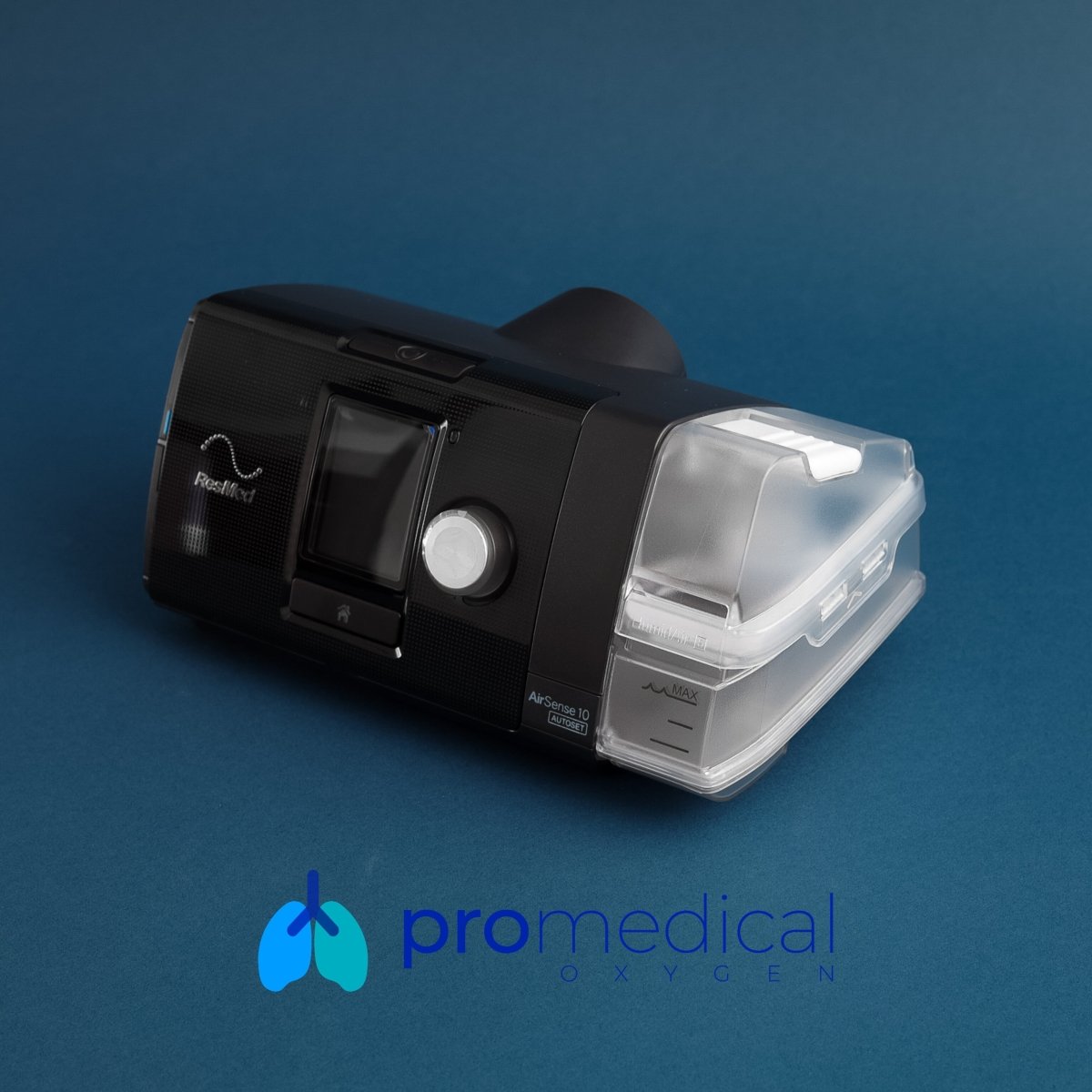 CPAP AirSense 10 Auto Set ResMed con mascarilla AirFit N20 o AirTouch N20 o AirFit P10, manguera estandar - ProMedical Oxygen